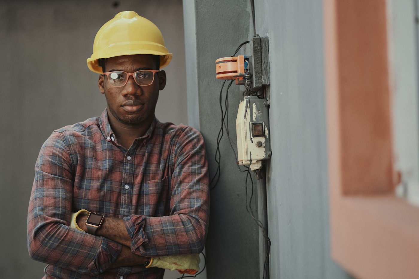Fire protection engineer on site